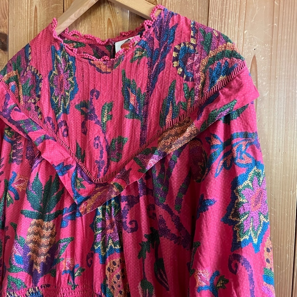 FARM Rio Red Floral Mini Dress - Picture 11 of 14